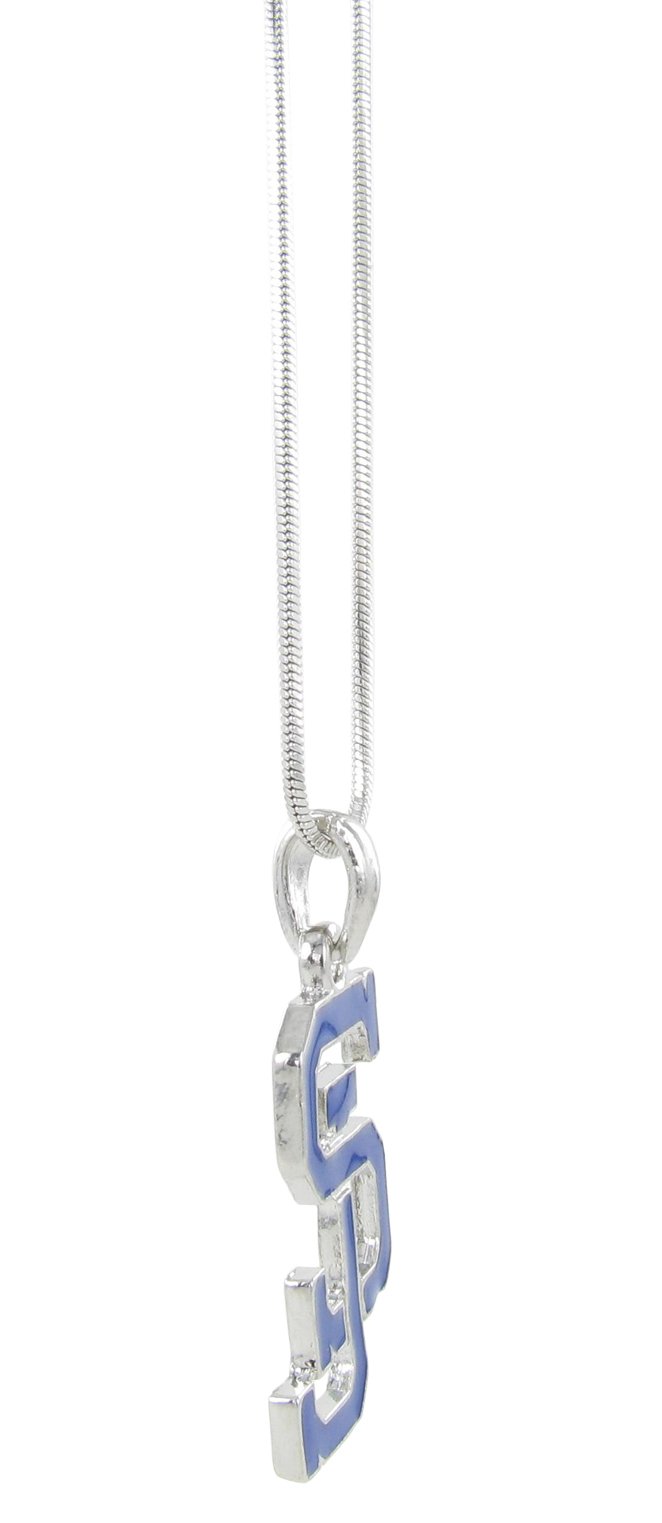 Buy San Jose State University SJ Logo Pendant Necklace in Navy